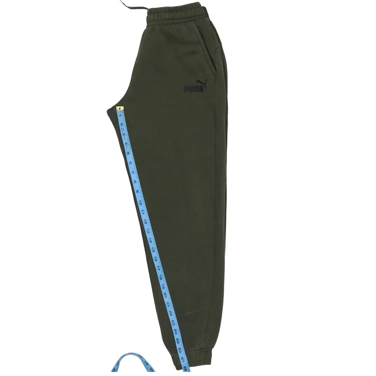 Puma Dark Green Joggers Women’s XXL Embroidered Logo Elastic Waist Cuffed Sweatpants sold by Vintage Club product image thumbnail 5