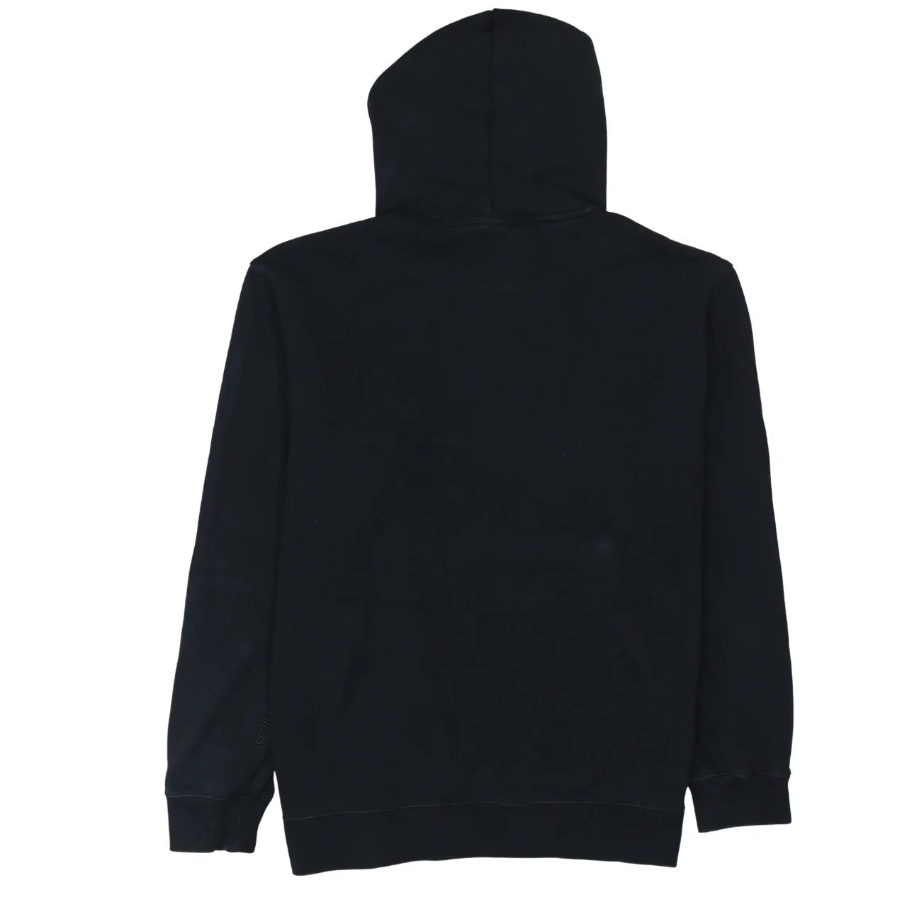 Adidas Black Hoodie Women’s XLarge Printed Logo Front Pocket Pullover Sweatshirt sold by Vintage Club product image thumbnail 2