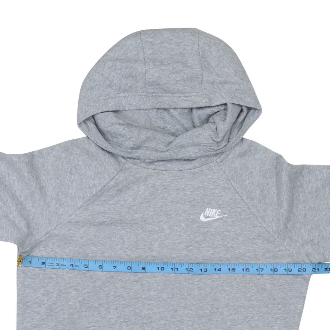Nike Grey Hoodie Men's Small Printed Chest Logo Front Pocket Pullover Sweatshirt sold by Vintage Club product image thumbnail 5