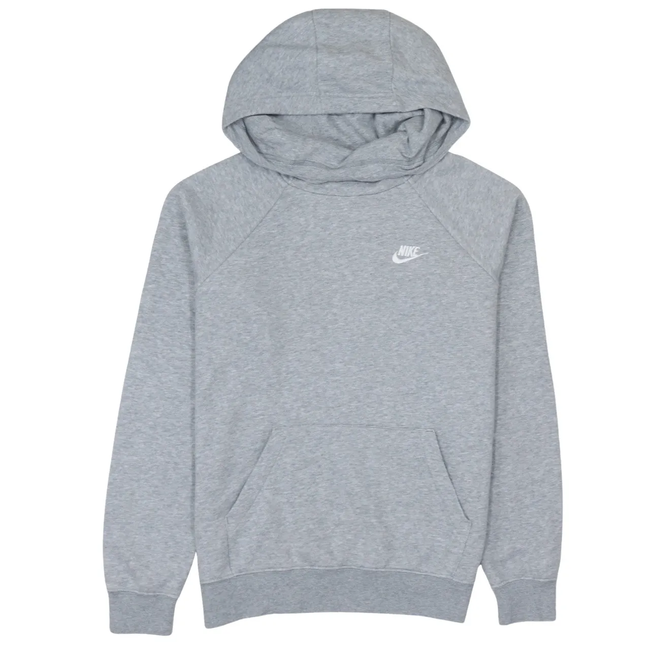 Nike Grey Hoodie Men's Small Printed Chest Logo Front Pocket Pullover Sweatshirt sold by Vintage Club