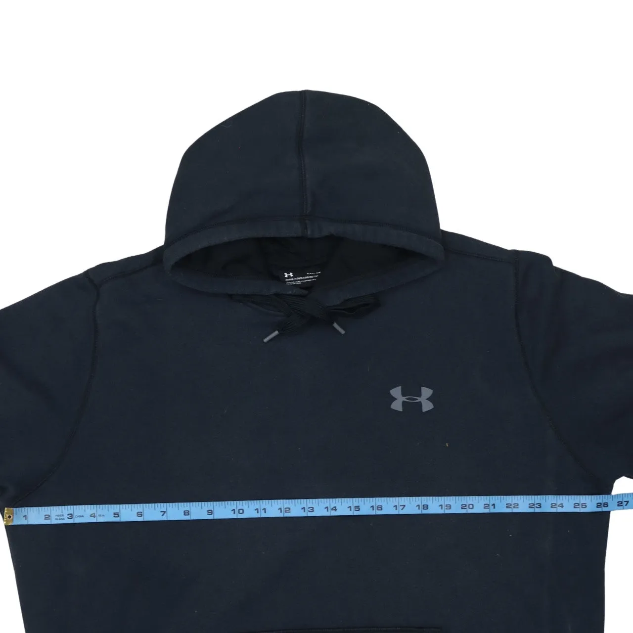 Under Armour Black Hoodie Women’s XXLarge Printed Chest Logo Front Pocket Pullover Sweatshirt sold by Vintage Club product image thumbnail 5
