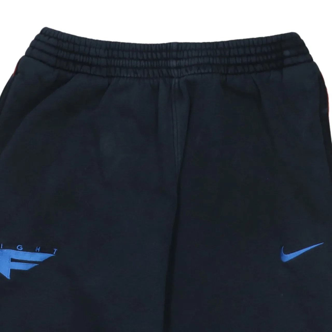 Nike Black Joggers Sweatpants Men's Medium Blue Flight Logo Elasticated Cuffs Side Stripe sold by Vintage Club product image thumbnail 3