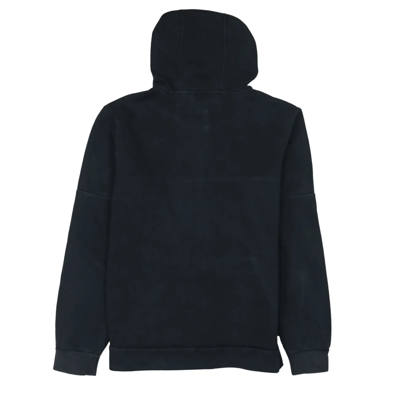 Adidas Black Hoodie Women’s Medium Embroidered Logo Three Stripe Sleeves Pullover Sweatshirt sold by Vintage Club product image thumbnail 2