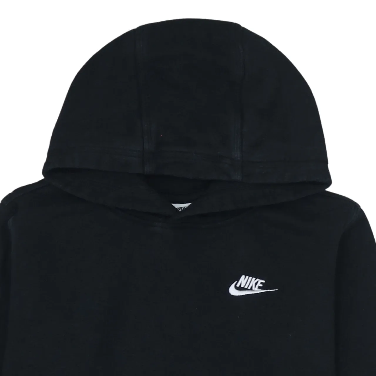 Nike Black Hoodie Women’s XLarge Embroidered Swoosh Logo Front Pocket Pullover Sweatshirt sold by Vintage Club product image thumbnail 3