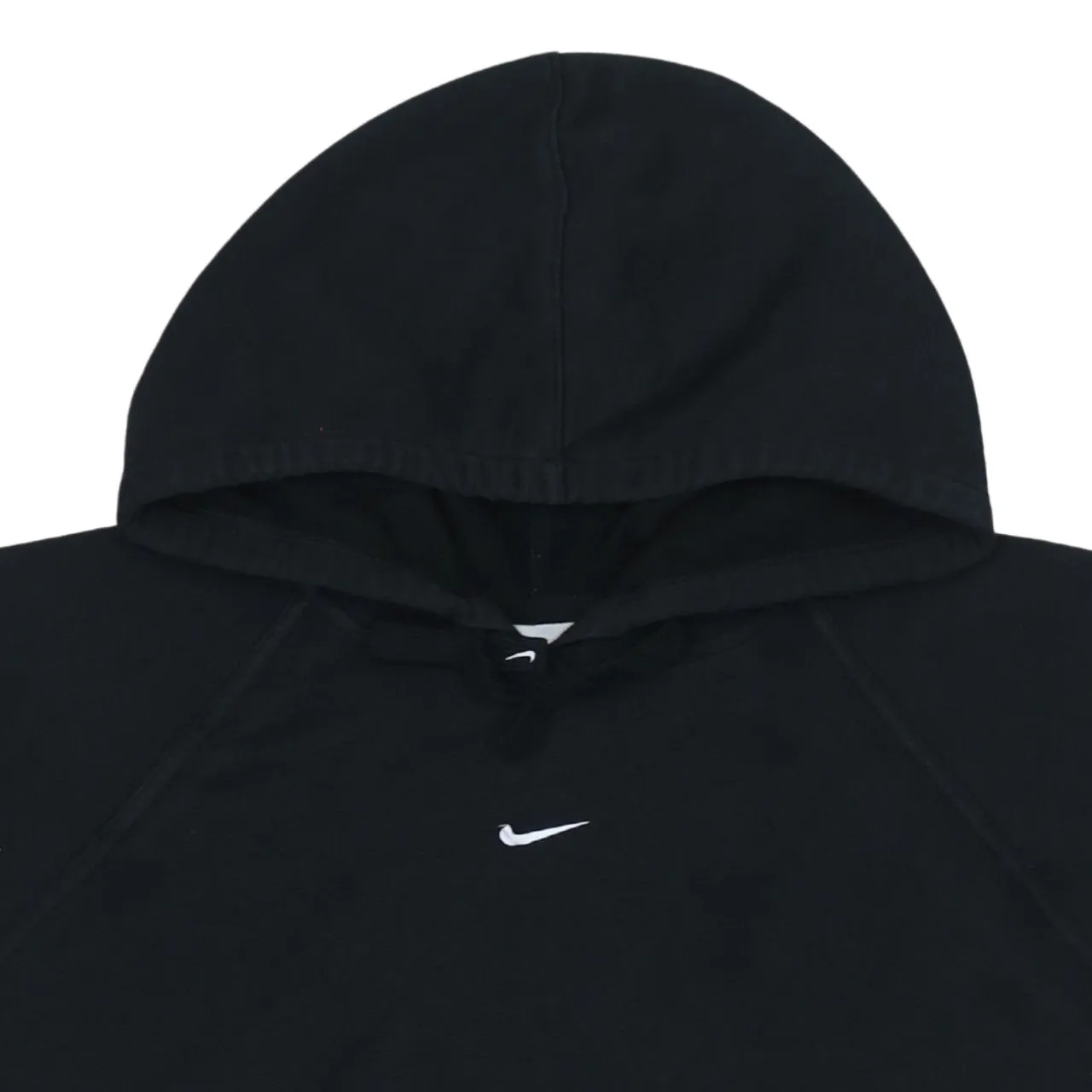 Nike Black Hoodie Men's Medium Small Swoosh Embroidered Logo Sleeve Print Pullover Sweatshirt sold by Vintage Club product image thumbnail 3
