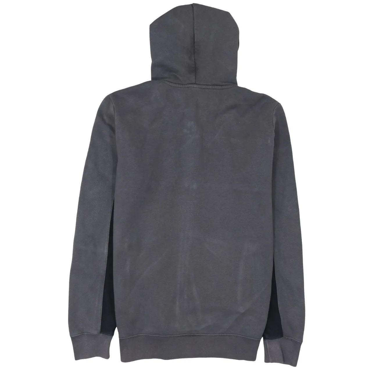 Champion Charcoal Grey Zip Hoodie Women's Medium Printed Logo Split Pockets Sweatshirt Top sold by Vintage Club product image thumbnail 2