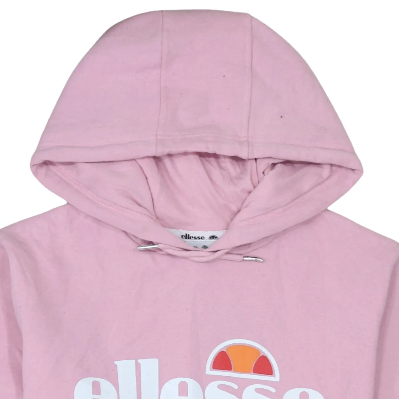 Ellesse Pink Hoodie Women’s Large Printed Sport Logo Front Pouch Pullover Sweatshirt sold by Vintage Club product image thumbnail 3