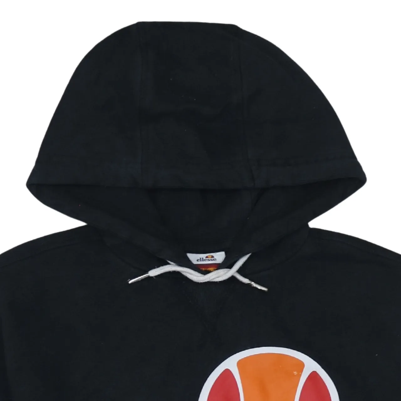 Ellesse Black Hoodie Women’s Small Printed Front Logo Pouch Pocket Pullover Sweatshirt sold by Vintage Club product image thumbnail 3