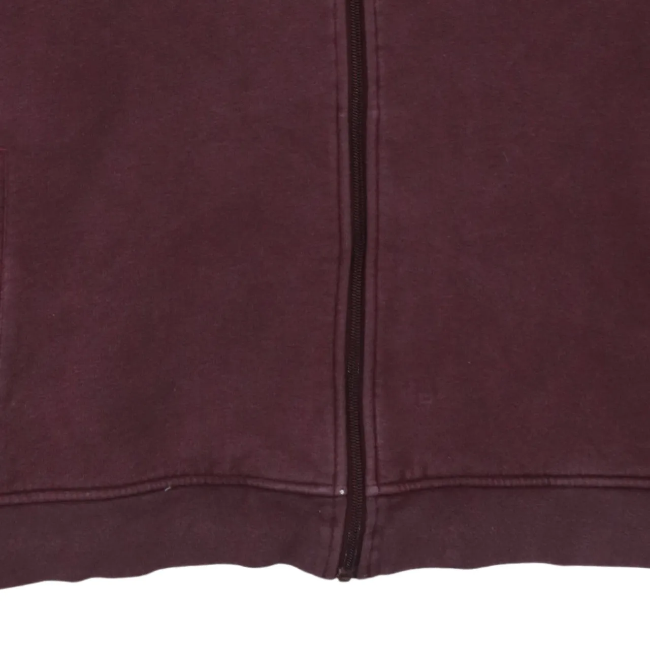 Lacoste Burgundy Red Hoodie Women’s XLarge Full Zip Embroidered Croc Logo Pockets Sweatshirt sold by Vintage Club product image thumbnail 4