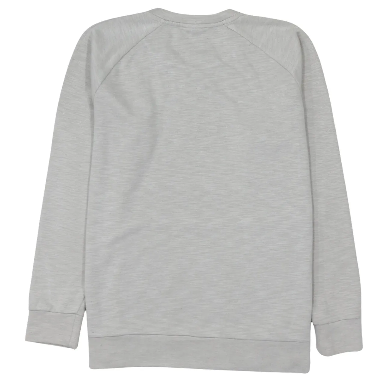 Nike Light Grey Sweatshirt Men's Large Embroidered Chest Logo Front Pouch Crewneck Pullover sold by Vintage Club product image thumbnail 2