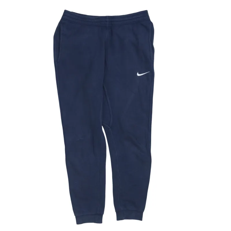 Nike Navy Blue Joggers Men’s Small Embroidered Swoosh Elastic Waist Cuffed Sweatpants sold by Vintage Club