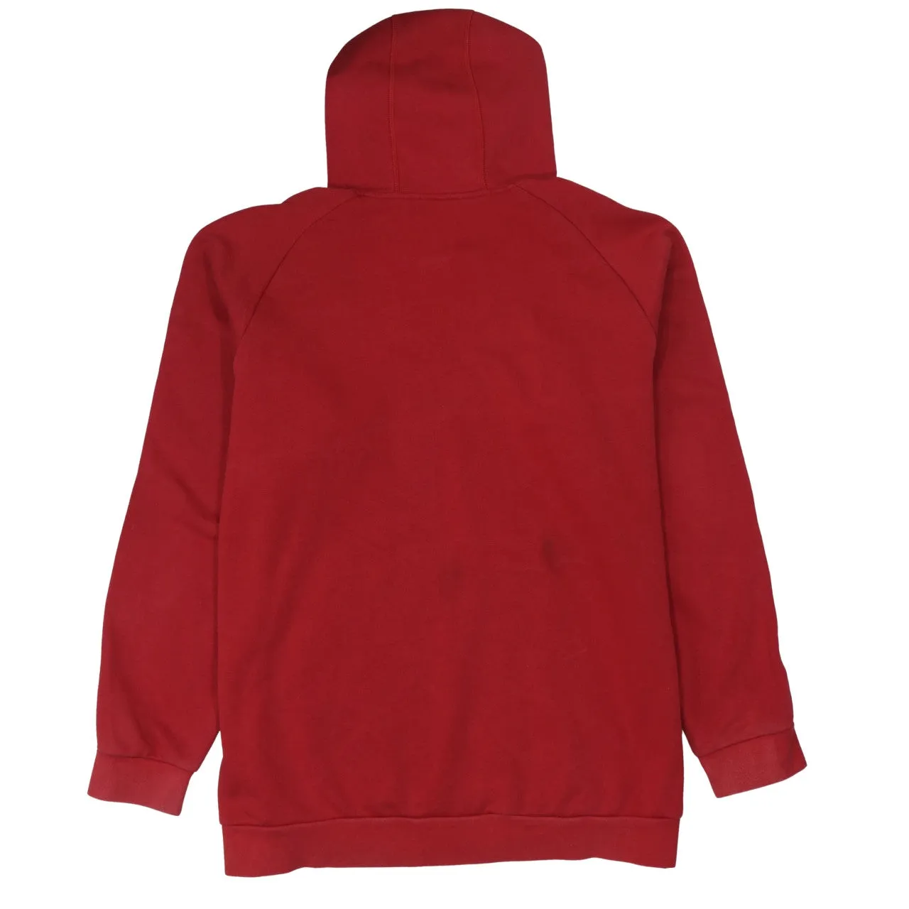 Adidas Burgundy Red Hoodie Women’s XXLarge Embroidered Logo Stripe Sleeves Pouch Pocket Pullover sold by Vintage Club product image thumbnail 2