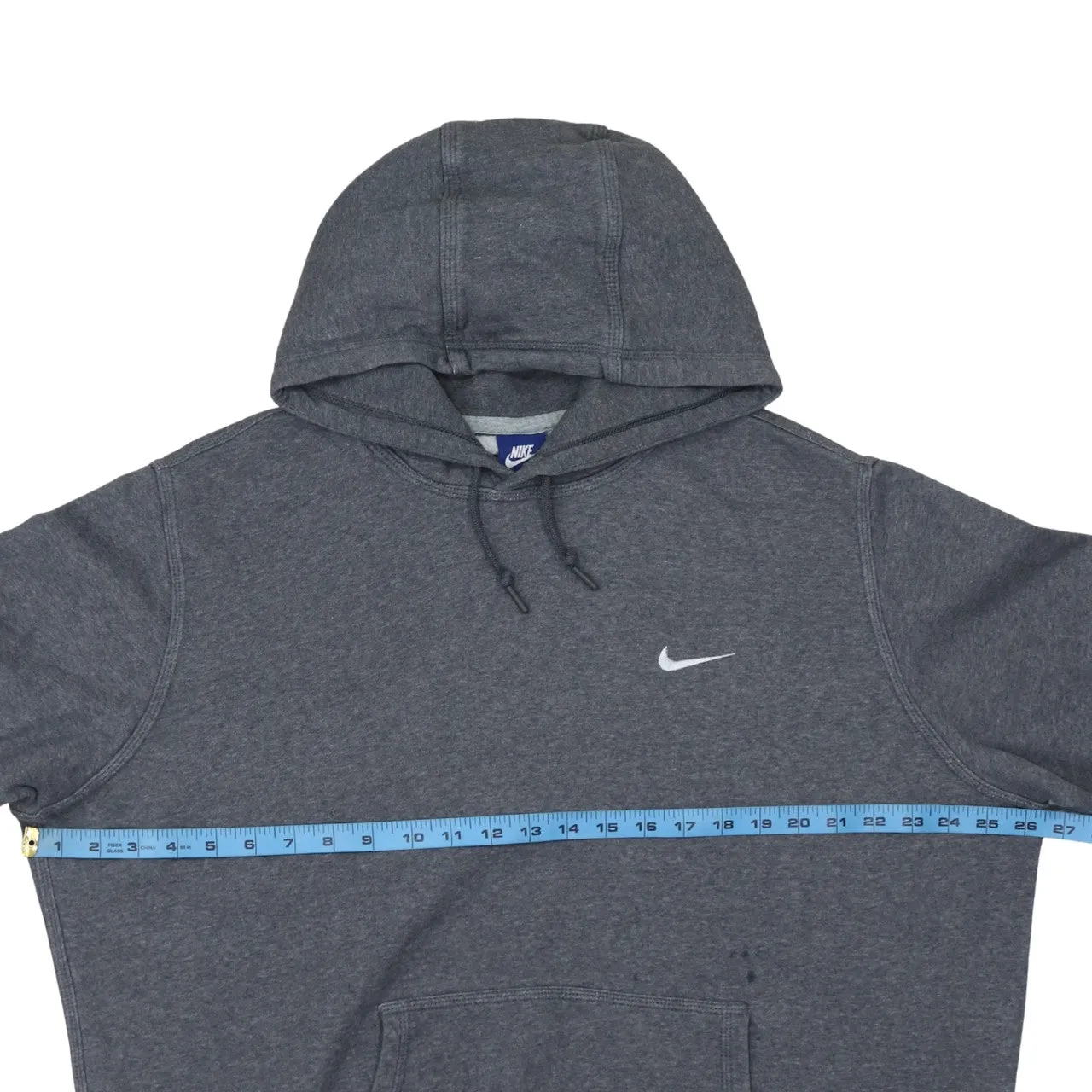 Nike Dark Grey Hoodie Men’s XLarge Embroidered Swoosh Front Pocket Pullover Sweatshirt sold by Vintage Club product image thumbnail 5