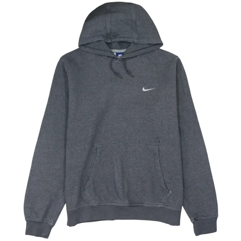 Nike Dark Grey Hoodie Men’s XLarge Embroidered Swoosh Front Pocket Pullover Sweatshirt made by Nike