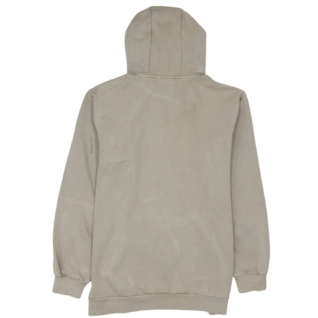 Adidas Beige Cream Hoodie Men's Medium Embroidered Logo Front Pocket Pullover Sweatshirt sold by Vintage Club product image thumbnail 2