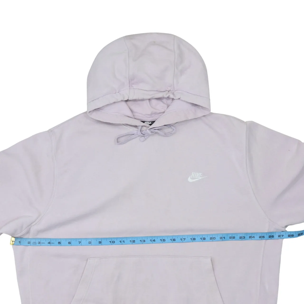 Nike Light Pink Hoodie Men's XXLarge Small Swoosh Embroidered Logo Front Pocket Pullover sold by Vintage Club product image thumbnail 5