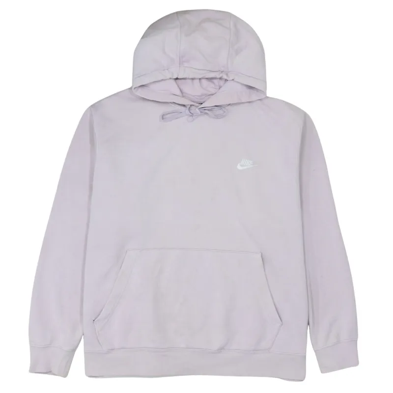 Nike Light Pink Hoodie Men's XXLarge Small Swoosh Embroidered Logo Front Pocket Pullover sold by Vintage Club