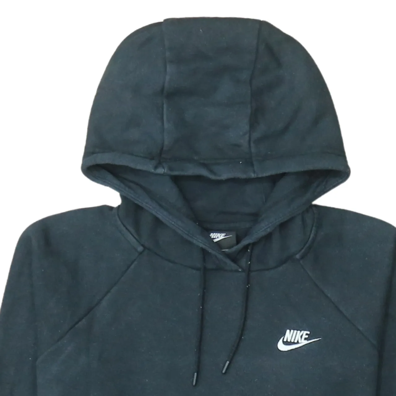 Nike Black Hoodie Men’s Medium Embroidered Swoosh Logo Front Pocket Pullover Sweatshirt sold by Vintage Club product image thumbnail 3