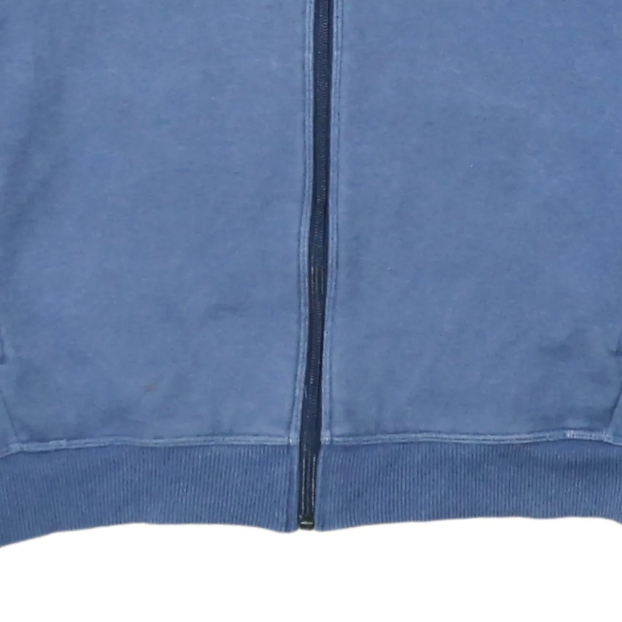 Puma Blue Full Zip Sweatshirt Men's Medium Grey Sleeve Panels Printed Logo Track Top sold by Vintage Club product image thumbnail 4