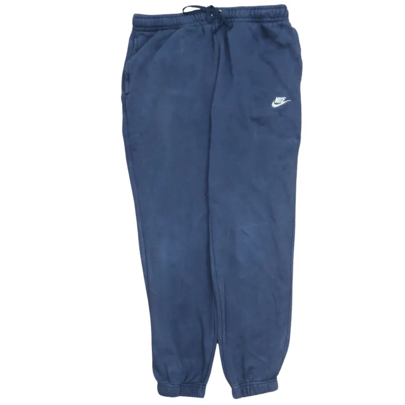 Nike Navy Blue Joggers Men’s 32 Embroidered Swoosh Elasticated Waist Cuffed Sweatpants sold by Vintage Club