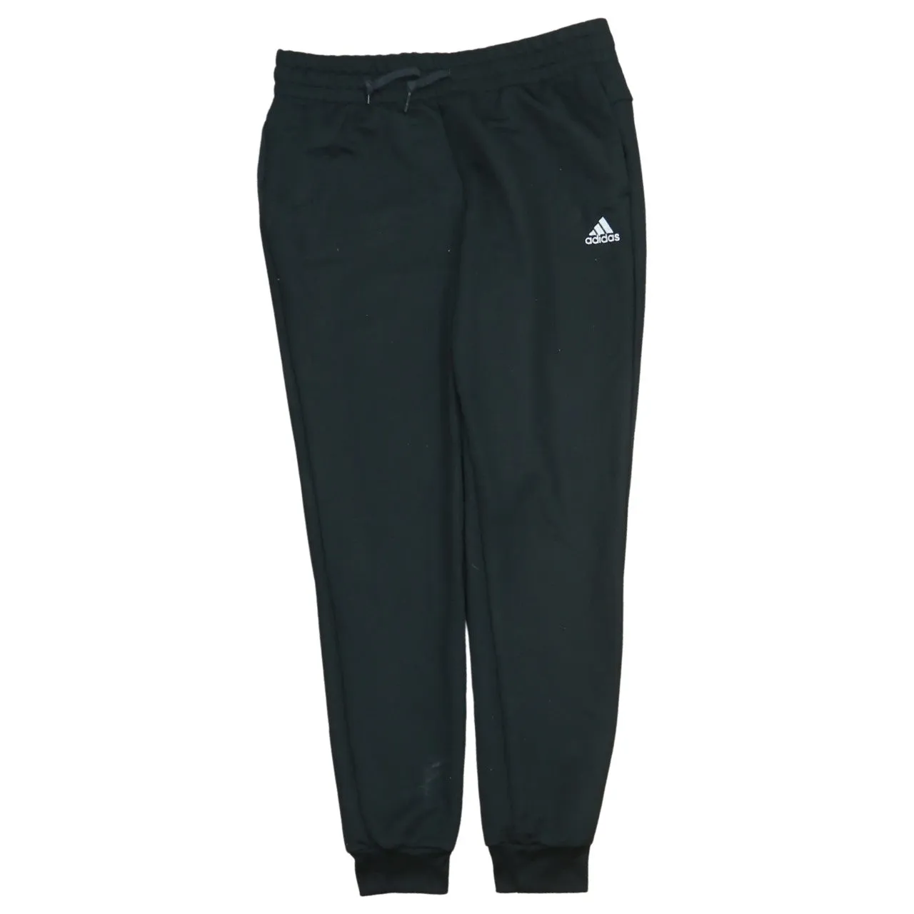 Adidas Black Joggers Men’s Medium Embroidered Logo Elastic Waist Cuffed Sweatpants sold by Vintage Club