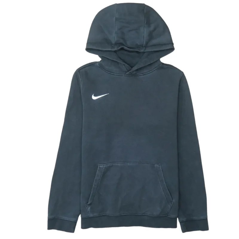 Nike Black Hoodie Men's XLarge Embroidered Swoosh Front Pocket Pullover Sweatshirt sold by Vintage Club