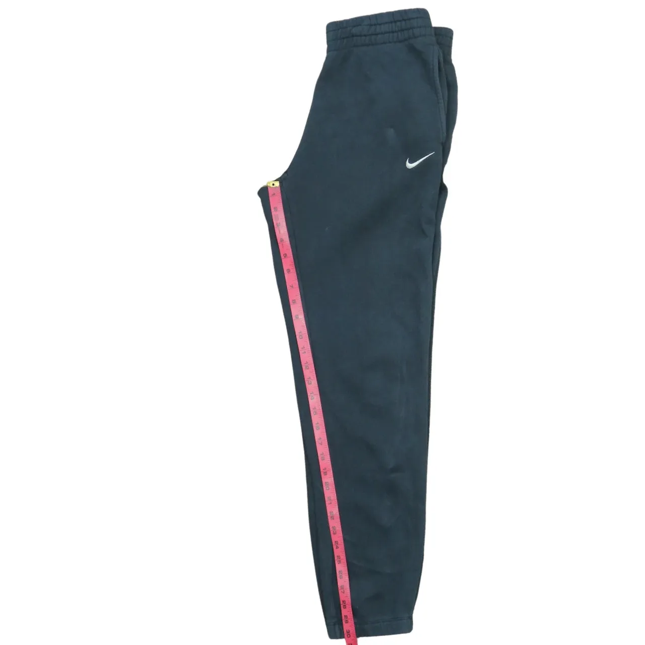 Nike Black Joggers Sweatpants Men’s Small Embroidered Swoosh Elastic Waist Cuffed Hem Loungewear sold by Vintage Club product image thumbnail 5