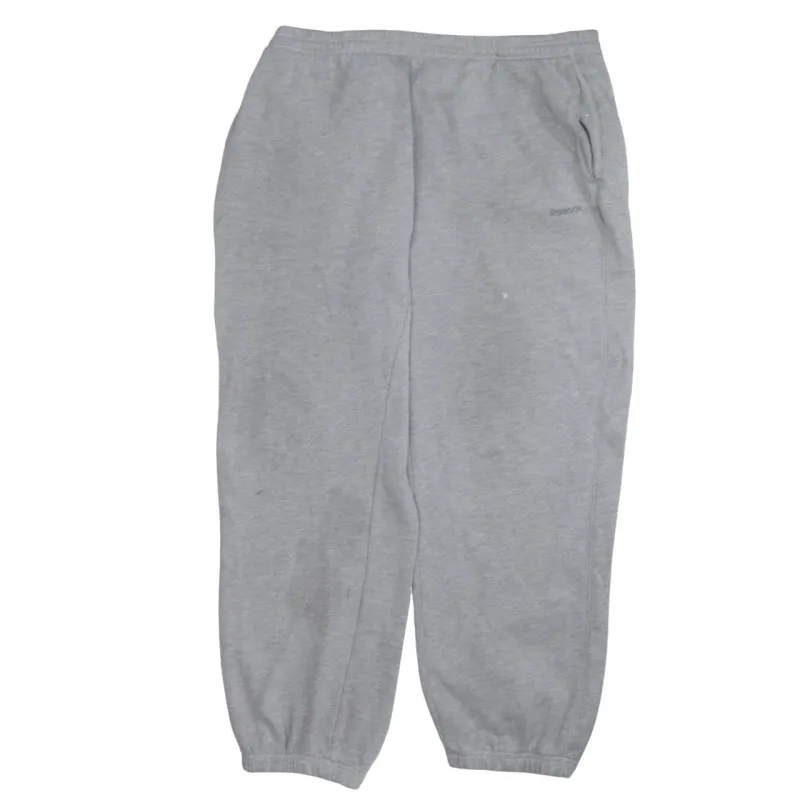 Reebok Light Grey Joggers Men’s 42 Fleece Lined Elasticated Cuffs Small Logo Sweatpants sold by Vintage Club