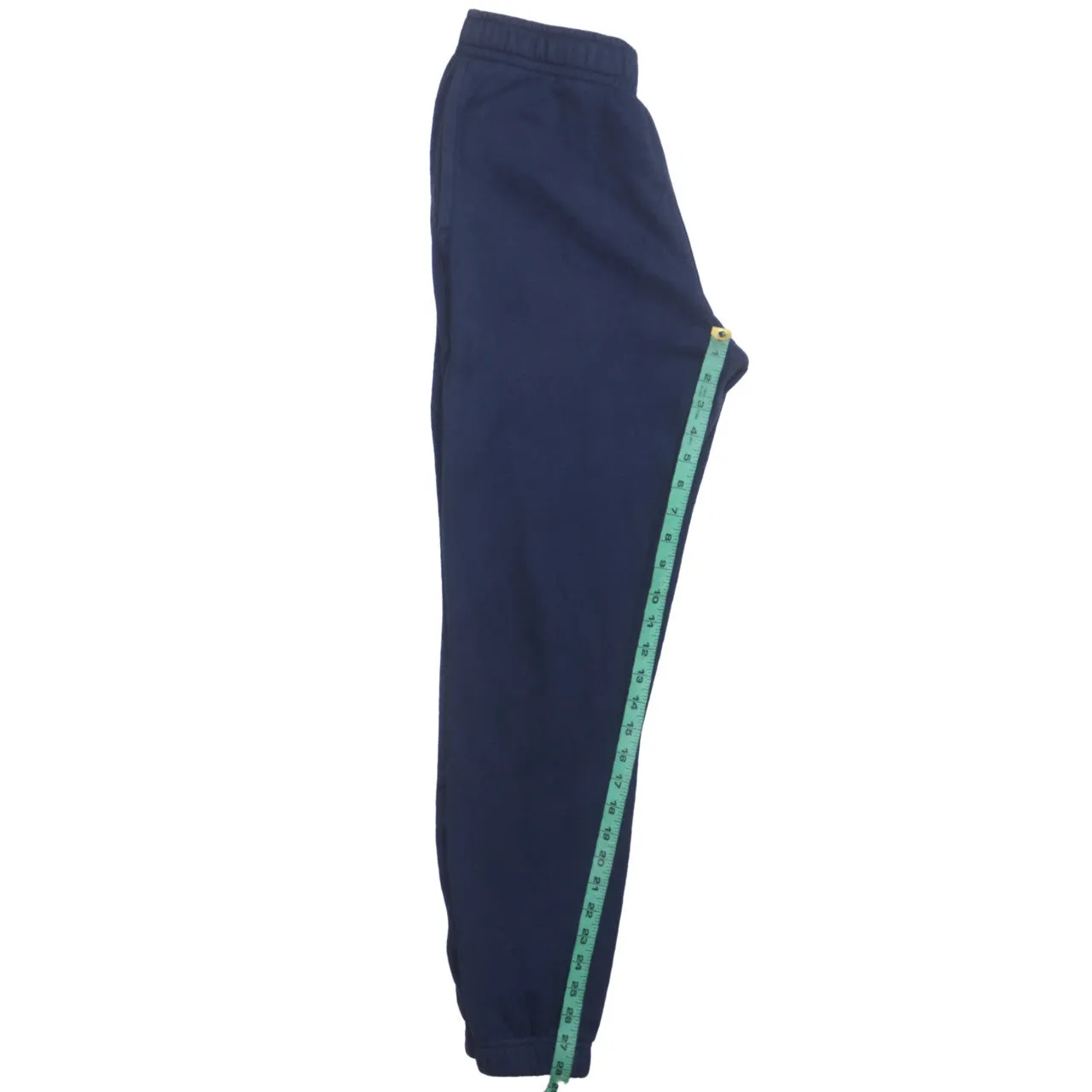 Nike Navy Blue Joggers Men's Small Embroidered Swoosh Elasticated Cuffs Fleece Sweatpants sold by Vintage Club product image thumbnail 5