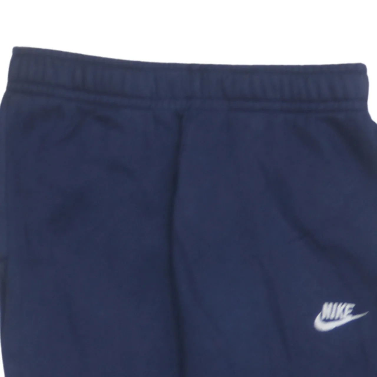 Nike Navy Blue Joggers Men's Small Embroidered Swoosh Elasticated Cuffs Fleece Sweatpants sold by Vintage Club product image thumbnail 3