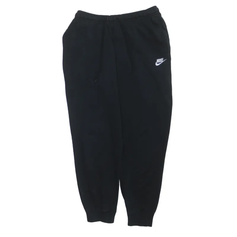 Nike Black Joggers Sweatpants Men’s Medium Embroidered Swoosh Elastic Waist Cuffed Hem sold by Vintage Club