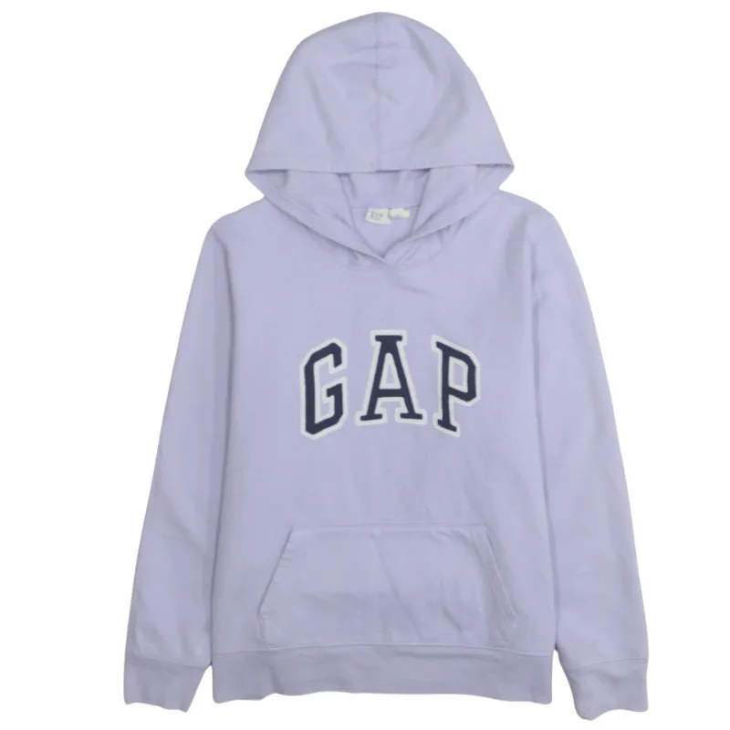 Gap Light Purple Hoodie Women’s Large Embroidered Logo Front Pocket Pullover Sweatshirt sold by Vintage Club