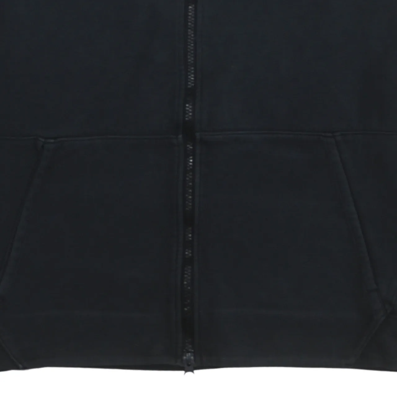 Nike Black Full Zip Hoodie Women’s Large Embroidered Swoosh Arm Zip Pocket Sweatshirt sold by Vintage Club product image thumbnail 4