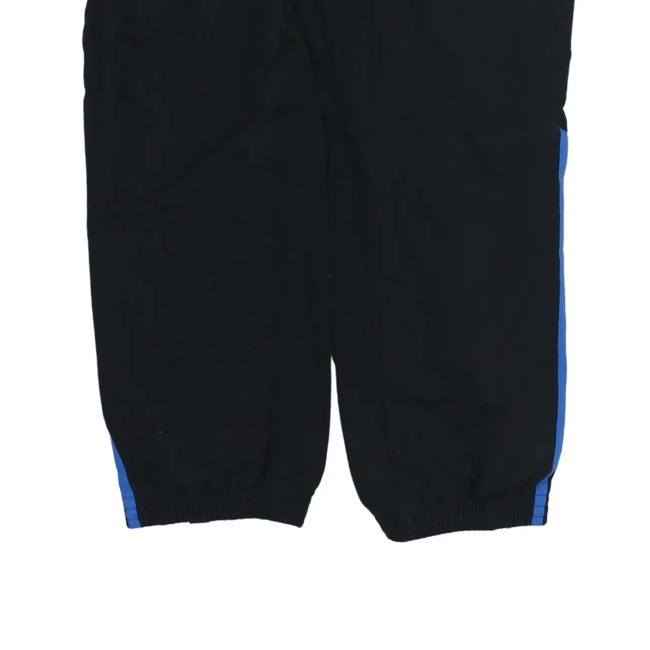 Adidas Black Joggers Men’s Small Blue Three Stripe Legs Embroidered Logo Sweatpants sold by Vintage Club product image thumbnail 4