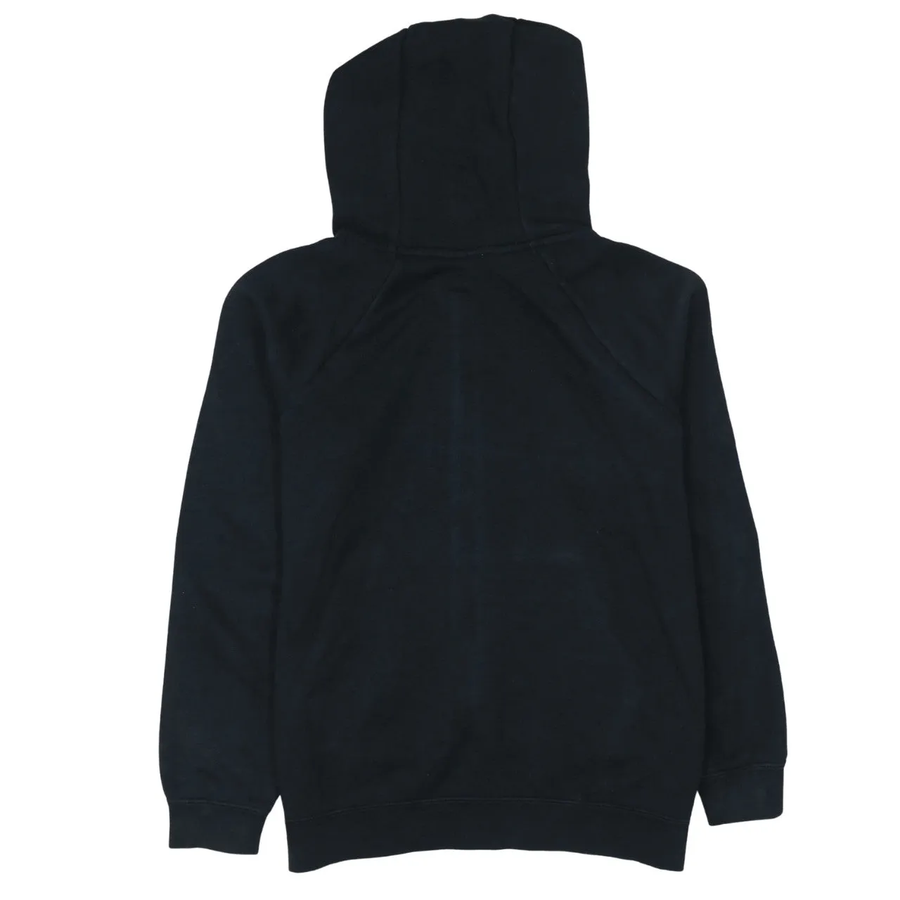 Nike Black Full Zip Hoodie Men's Small Printed Swoosh Logo Drawstring Pockets Sweatshirt sold by Vintage Club product image thumbnail 2