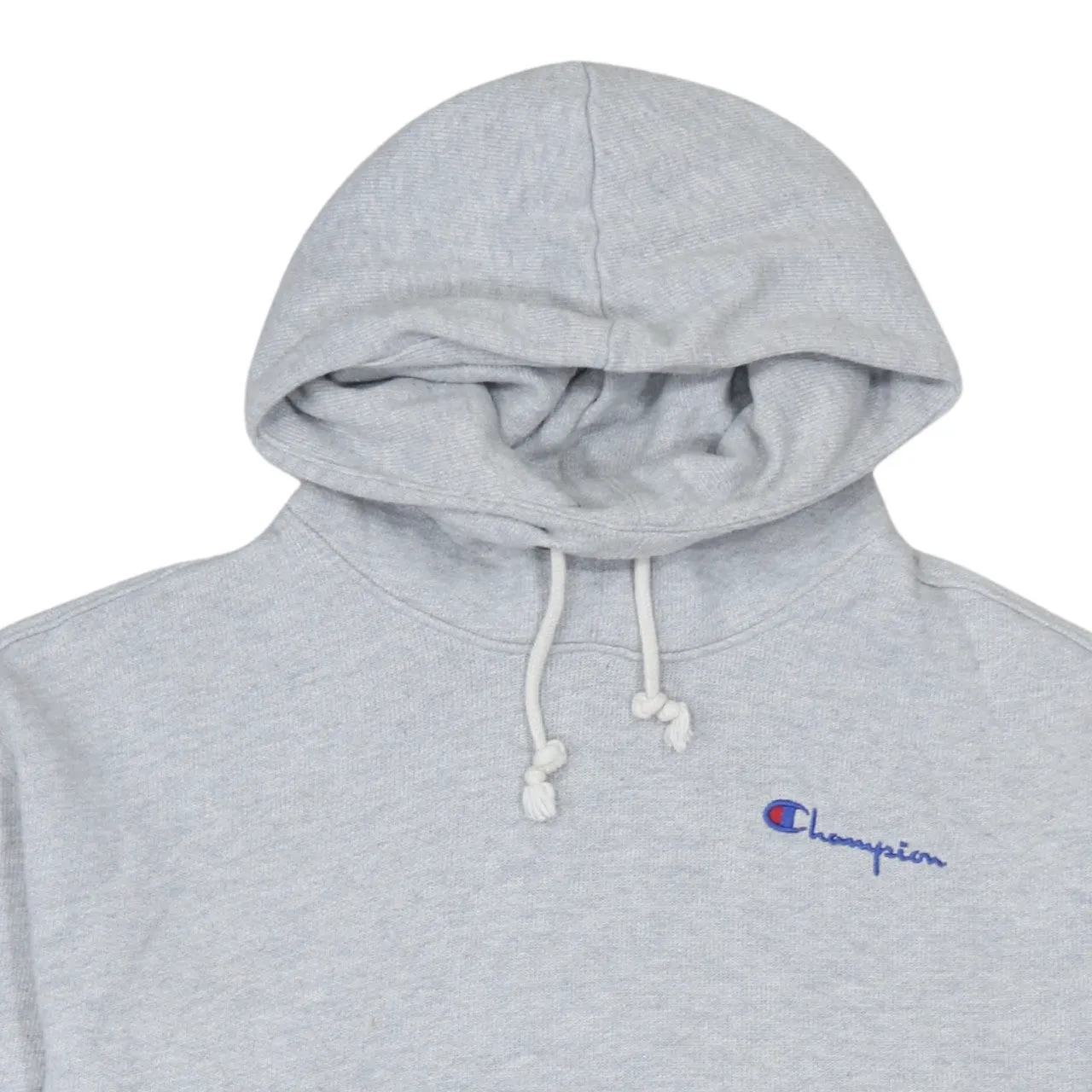 Champion Grey Hoodie Men's Small Embroidered Chest Logo Drawstring Hood Pullover Sweatshirt sold by Vintage Club product image thumbnail 3