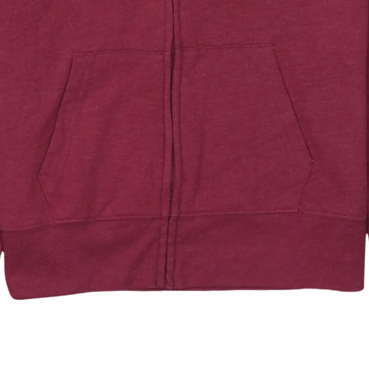 Gap Burgundy Red Zip Hoodie Women's Medium Embroidered Logo Split Pockets Sweatshirt sold by Vintage Club product image thumbnail 4