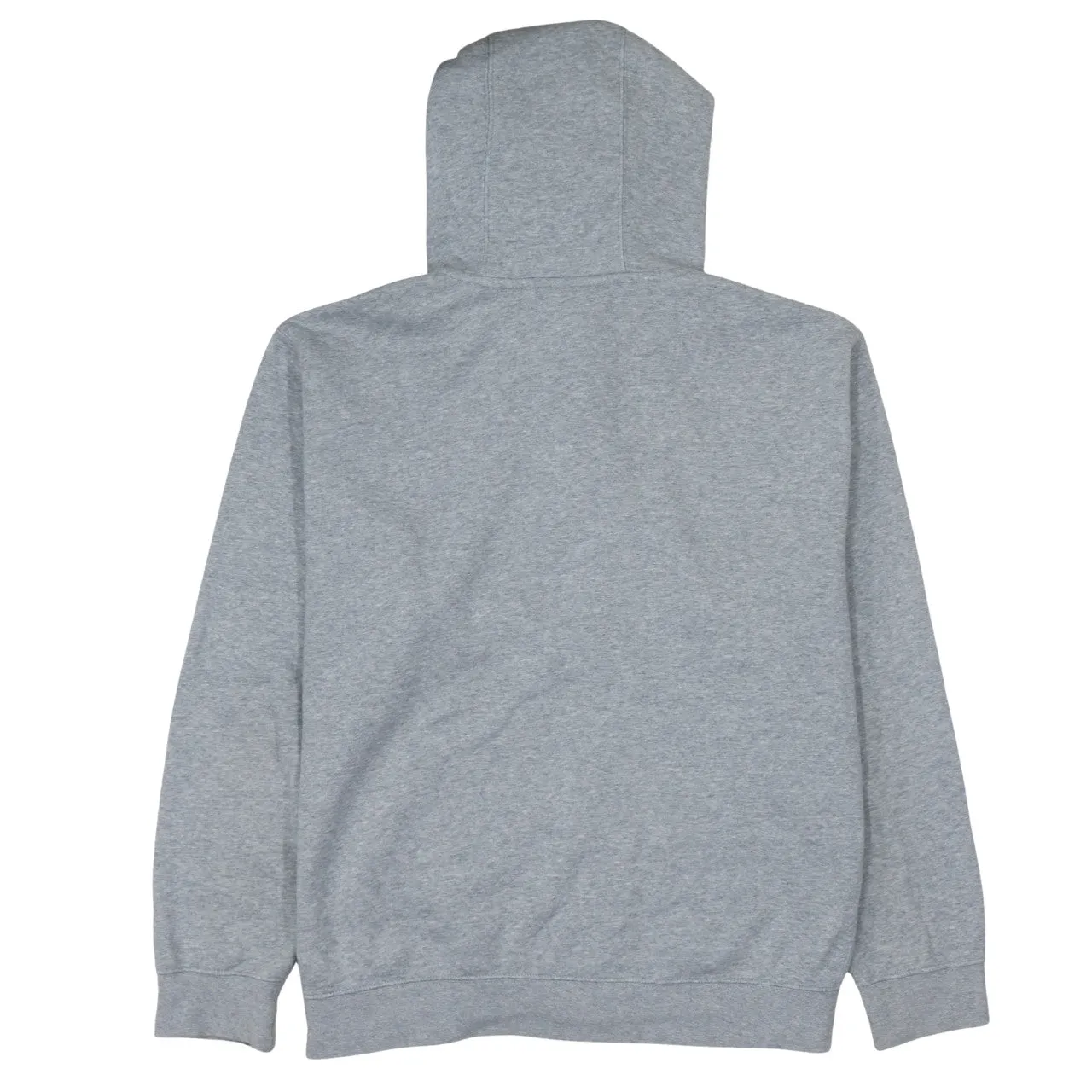 Nike Grey Full Zip Hoodie Men's Large Embroidered Swoosh Split Pocket Fleece Sweatshirt sold by Vintage Club product image thumbnail 2