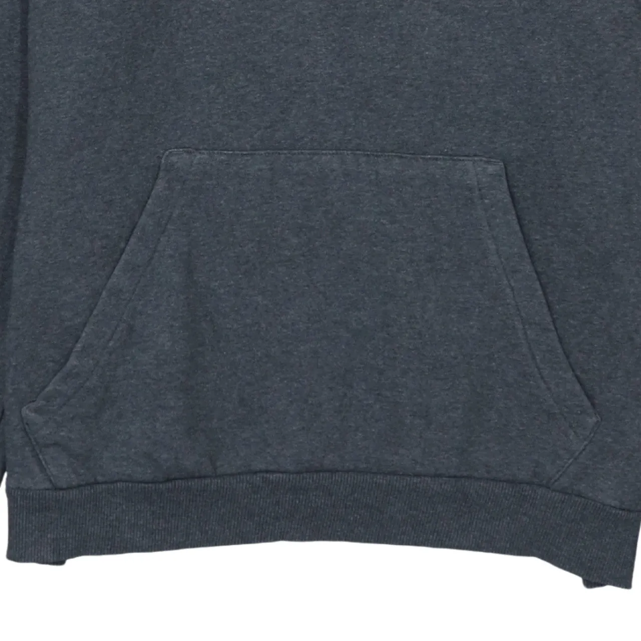 Adidas Dark Grey Hoodie Men's Medium Printed Trefoil Logo Sleeve Print Pullover Sweatshirt sold by Vintage Club product image thumbnail 4