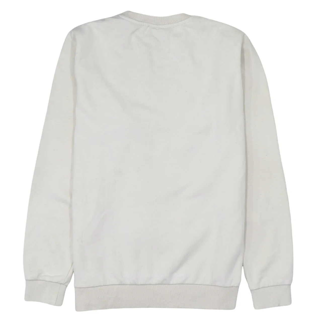 Fila Beige Cream Sweatshirt Men's Medium Embroidered Chest Logo Crewneck Pullover sold by Vintage Club product image thumbnail 2