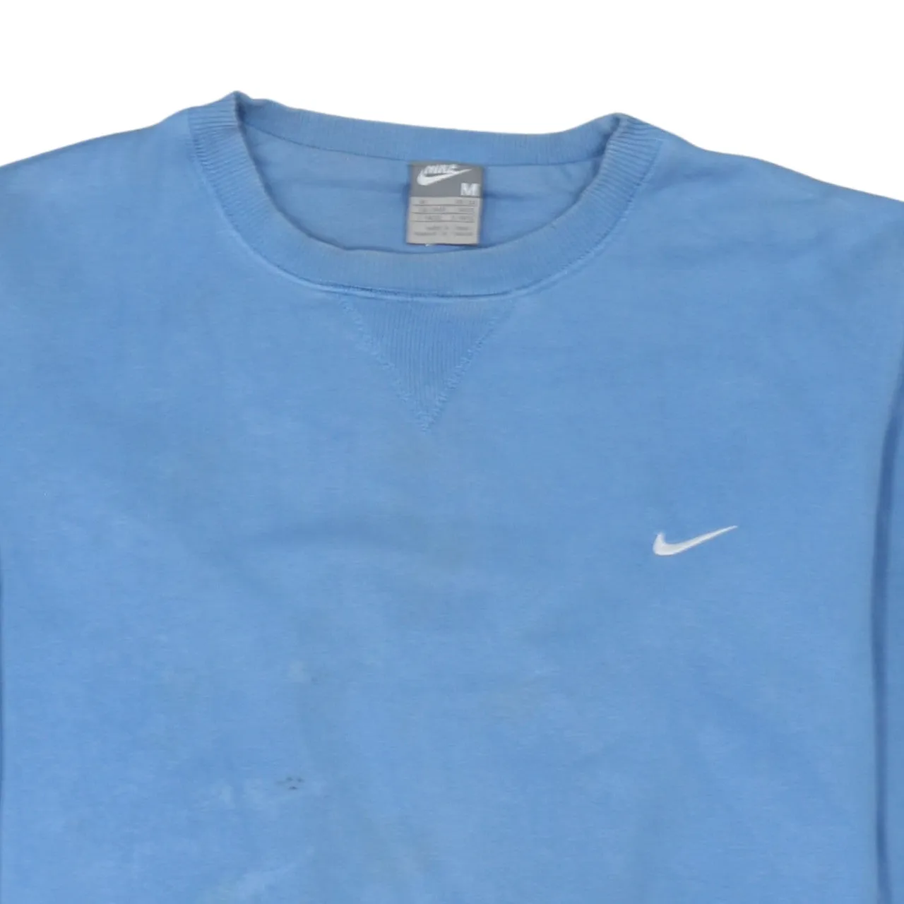 Nike Light Blue Sweatshirt Men's Medium Embroidered Swoosh Crewneck Pullover Jumper sold by Vintage Club product image thumbnail 3