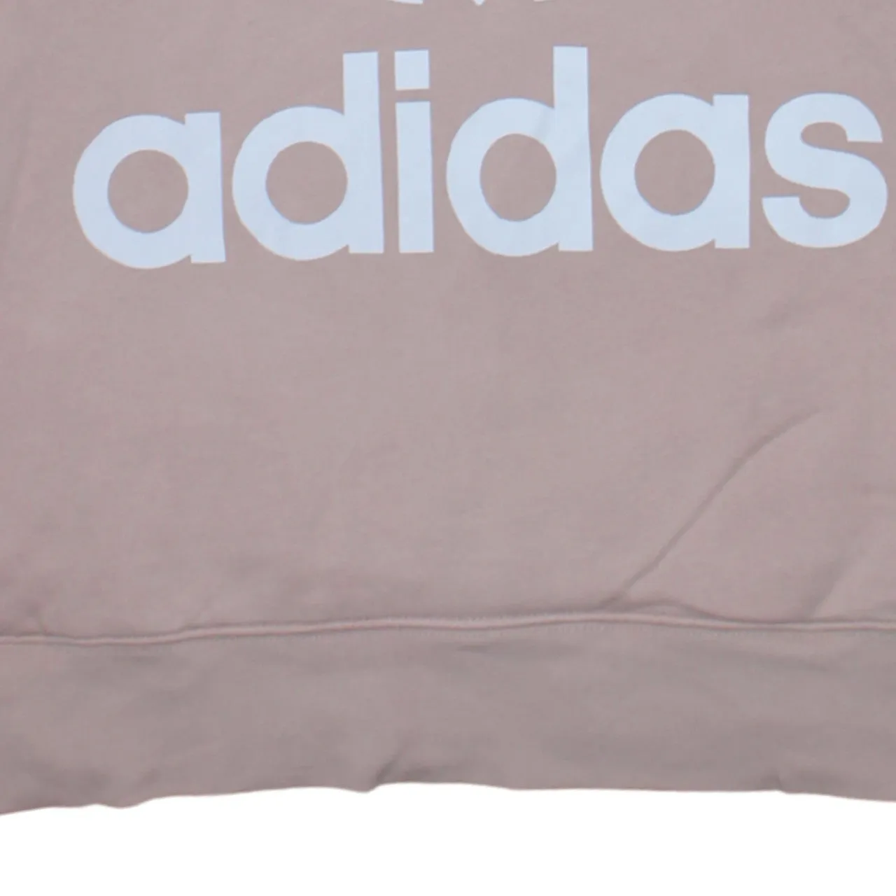 Adidas Pink Hoodie Women’s Large Trefoil Printed Logo Pullover Casual Sweatshirt Top sold by Vintage Club product image thumbnail 4