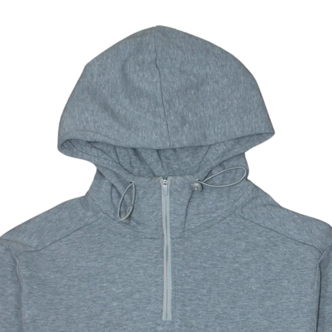 Puma Grey Half Zip Hoodie Men's Small Printed Logo Front Pocket Pullover Top sold by Vintage Club product image thumbnail 3