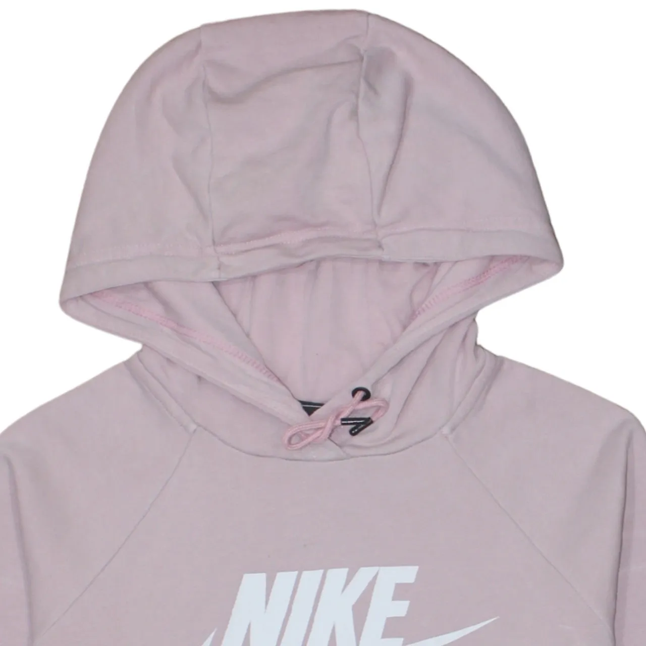 Nike Light Pink Hoodie Women's Small Printed Logo Front Pocket Pullover Sweatshirt sold by Vintage Club product image thumbnail 3
