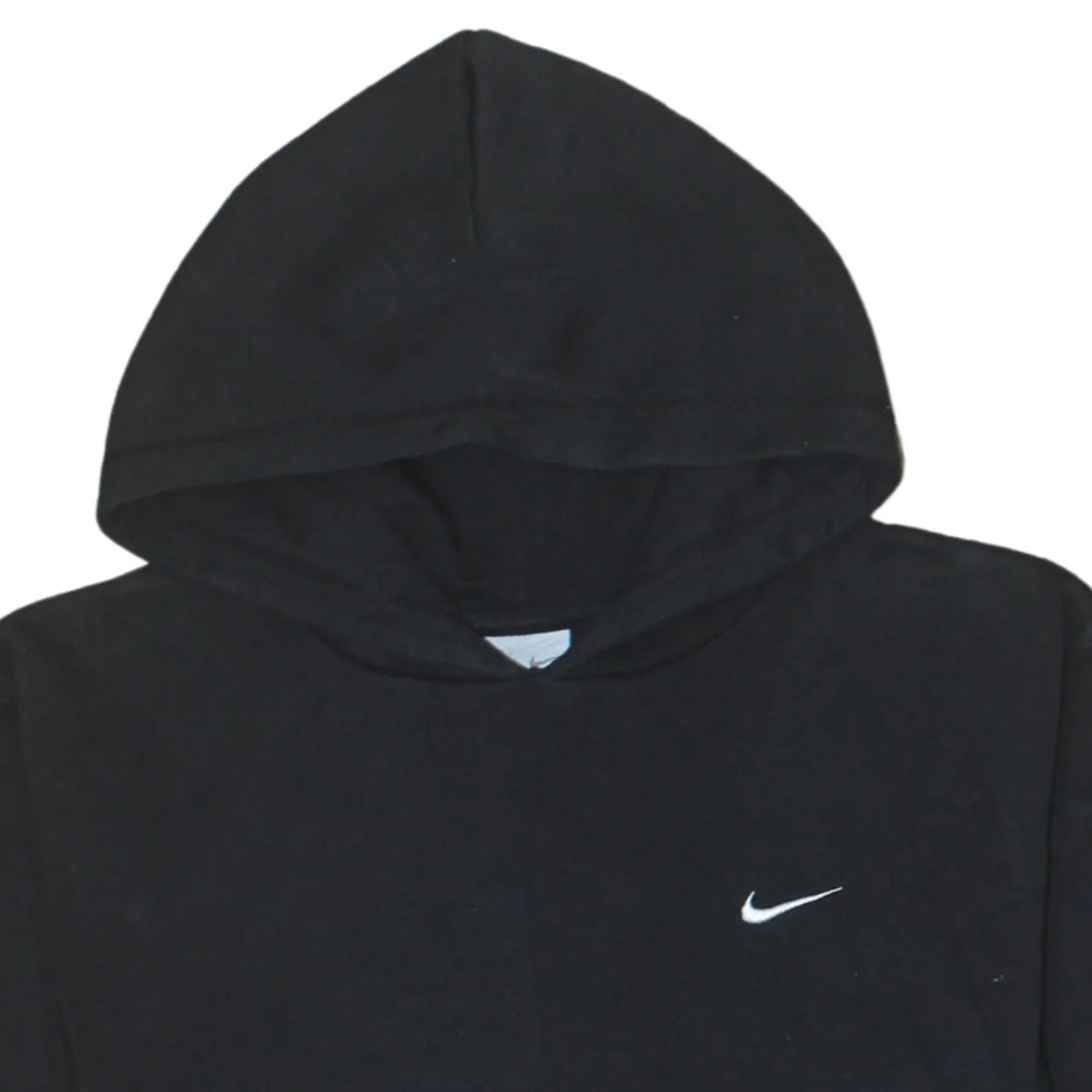 Nike Black Hoodie Women's Large Embroidered Swoosh Logo Front Pocket Pullover Sweatshirt sold by Vintage Club product image thumbnail 3