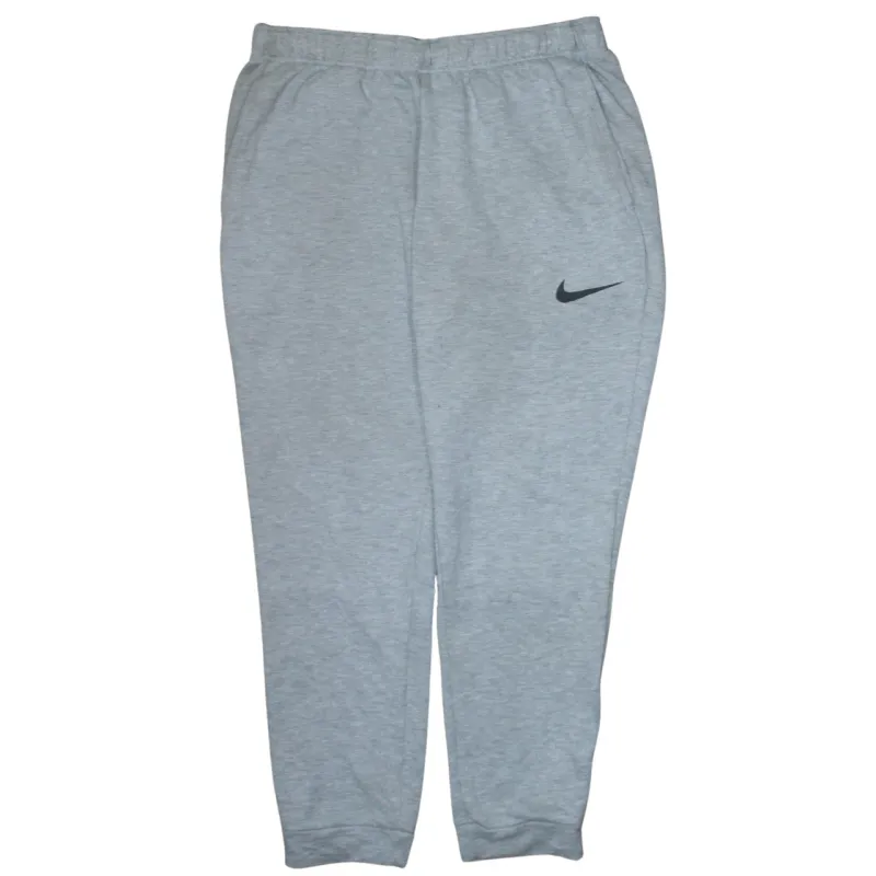 Nike Light Grey Joggers Sweatpants Men’s XLarge Printed Swoosh Logo Elastic Waist Cuffed made by Nike