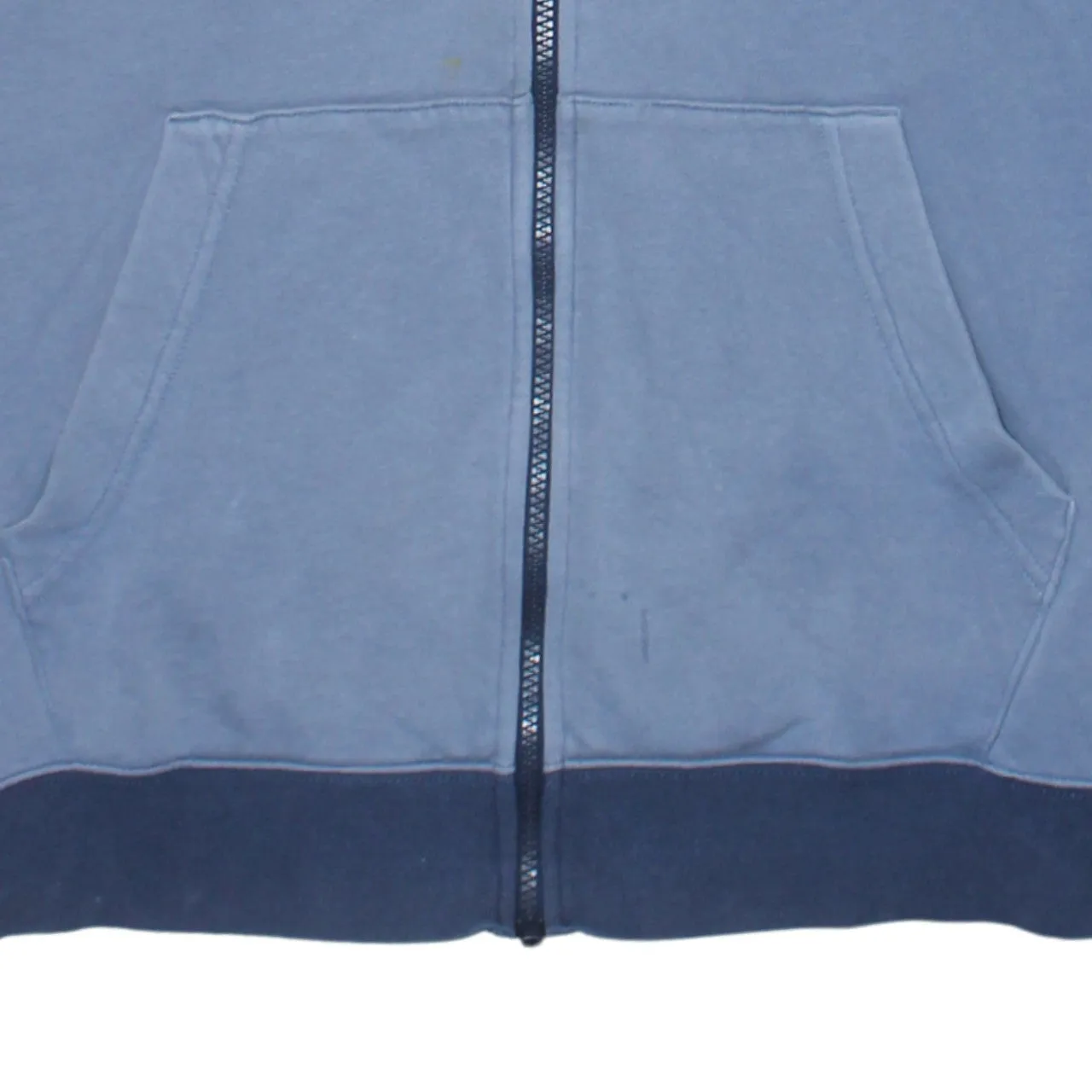 Nike Navy Blue Full Zip Sweatshirt Men's Small Embroidered Swoosh Split Colour Fleece Top sold by Vintage Club product image thumbnail 4