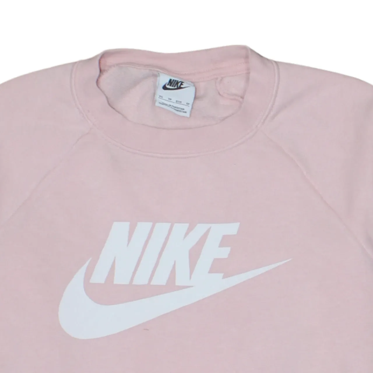 Nike Light Pink Sweatshirt Men's XSmall Printed Logo Crewneck Pullover Fleece Top sold by Vintage Club product image thumbnail 3