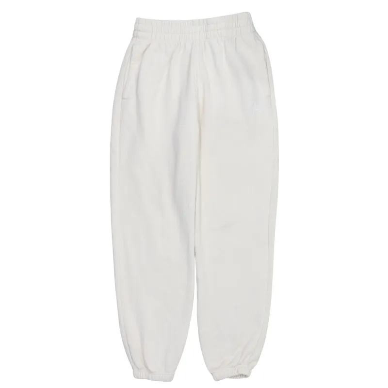 Adidas Cream Joggers Women's Small Embroidered Trefoil Logo Elasticated Waist Cuffed Sweatpants sold by Vintage Club