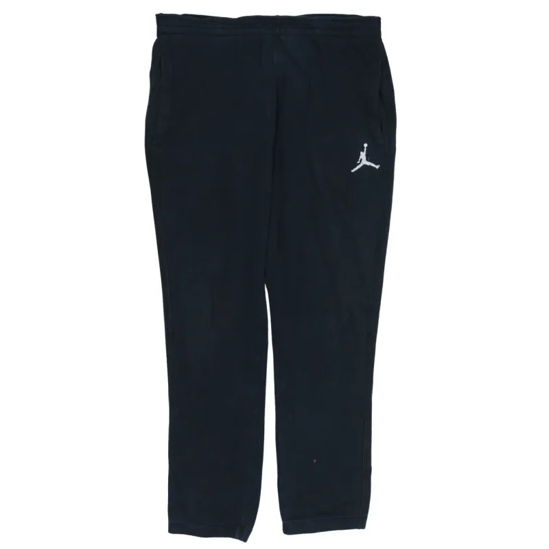 Jordan Black Joggers Men’s Medium Embroidered Jumpman Logo Elastic Waist Pockets Sweatpants sold by Vintage Club